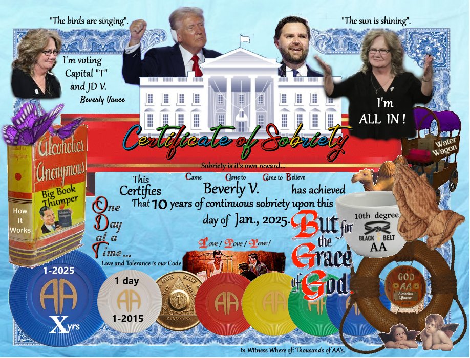 an alternate 2nd choice cert gien out to Beverly Vance on Truth Social