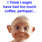 Blinking baby from drinking too much coffee perhaps